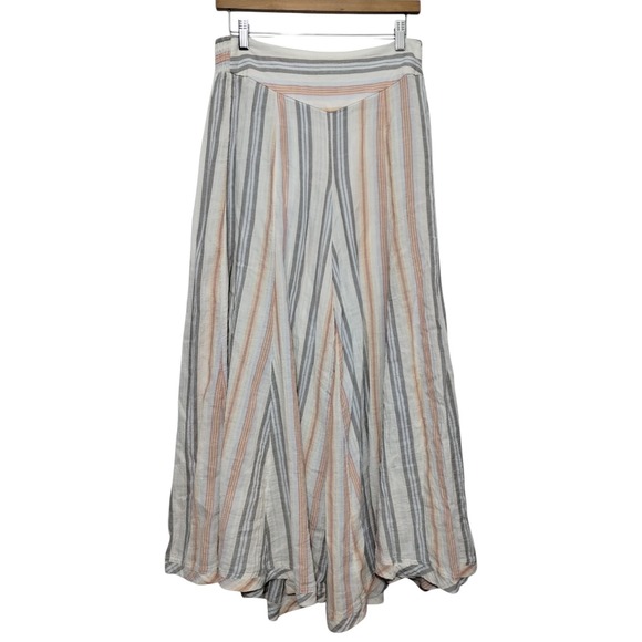 Free People Pants - Free People Blaire Pull-On Pant Wide Legs Women's M Striped Boho
